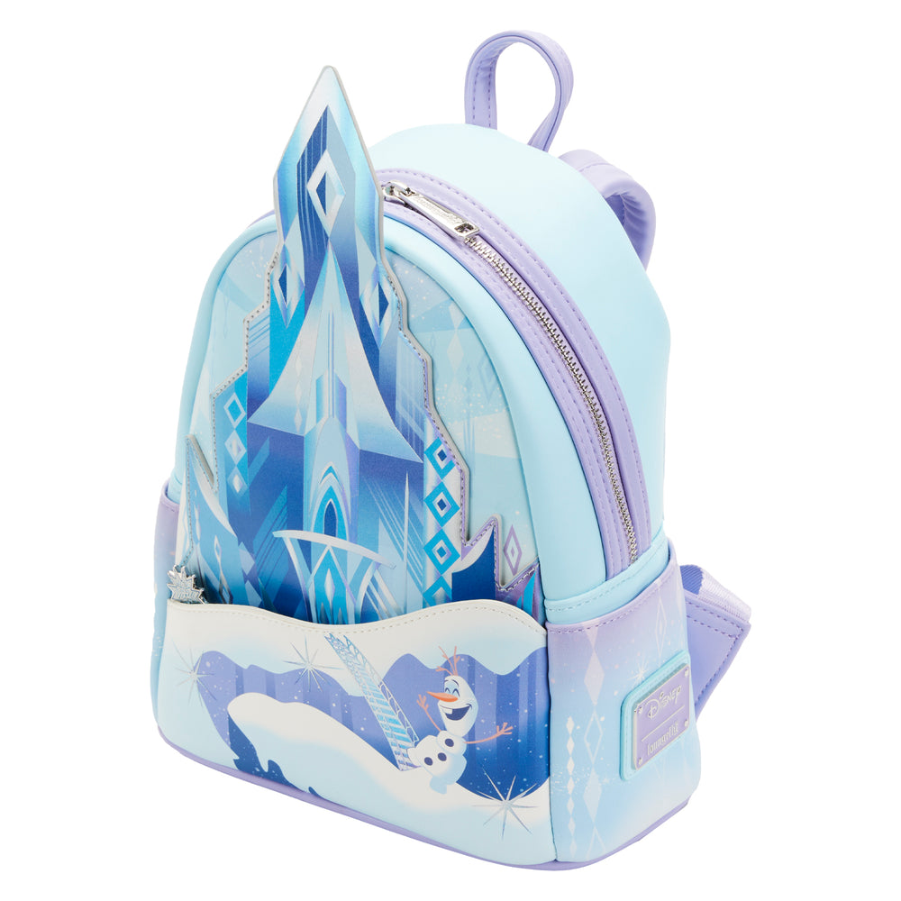 Loungefly Disney Frozen Elsa castle with Olaf Mini Backpack Amazon.com: Loungefly Disney Frozen Princess Castle MINI  main image 3