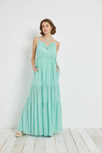 Load image into Gallery viewer, aqua mint cutout ruched drawstring dress - alwaysspecialgifts.com