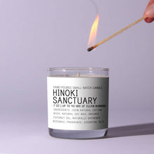 Load image into Gallery viewer, hinoki sanctuary just bee soy wax candles - alwaysspecialgifts.com