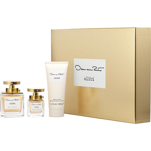 oscar de la renta alibi 3pcs gift set eau de parfum 3.4oz for womans - alwaysspecialgifts.com