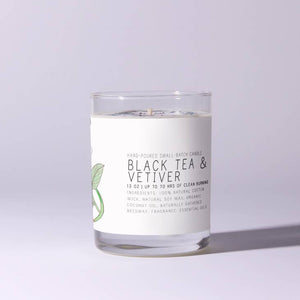 black tea & vetiver soy wax candles - alwaysspecialgifts.com