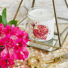 Load image into Gallery viewer, pomegranate &amp; lemon rind just bee soy wax candles - alwaysspecialgifts.com