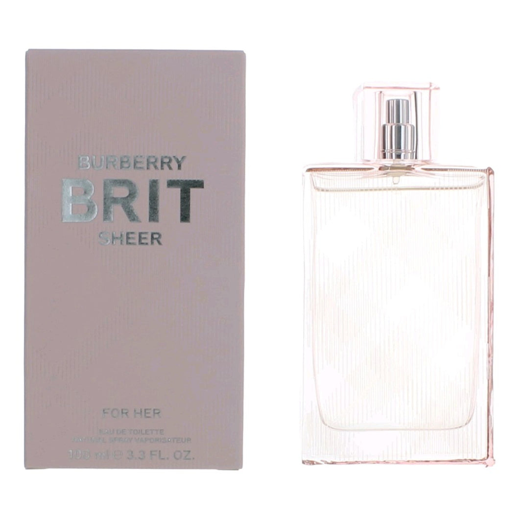 burberry brit sheer eau de toilette 3.3oz - alwaysspecialgifts.com