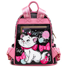 Load image into Gallery viewer, disney the aristocats marie + friends 11-inch vegan leather mini backpack - alwaysspecialgifts.com