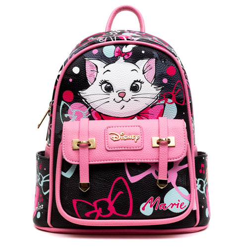disney the aristocats marie + friends 11-inch vegan leather mini backpack - alwaysspecialgifts.com