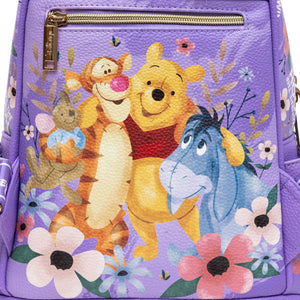 winnie the pooh - winnie + friends wondapop 11" vegan leather fashion mini backpack - alwaysspecialgifts.com