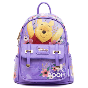 winnie the pooh - winnie + friends wondapop 11" vegan leather fashion mini backpack - alwaysspecialgifts.com
