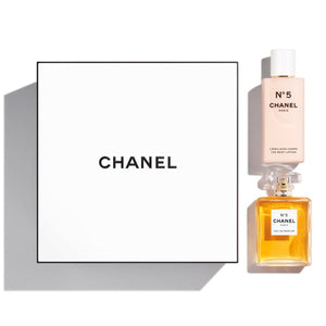 chanel n5 2pcs gift set eau de parfum 3.4oz , the body lotion 6.8oz - alwaysspecialgifts.com