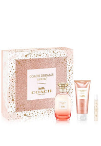 coach dreams sunset 3pcs gift set eau de parfum for womans - alwaysspecialgifts.com