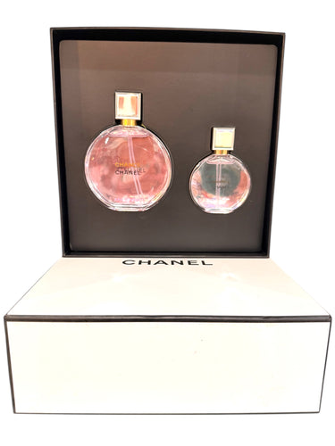 chanel chance eau tendre 2pcs gift set eau de parfum 3.4oz - alwaysspecialgifts.com