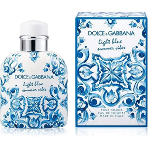 dolce and gabbana ligth blue summer vibes eau de toilette 3.4oz for men - alwaysspecialgifts.com