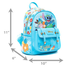 Load image into Gallery viewer, stitch disney 11-inch vegan leather fashion backpack - alwaysspecialgifts.com