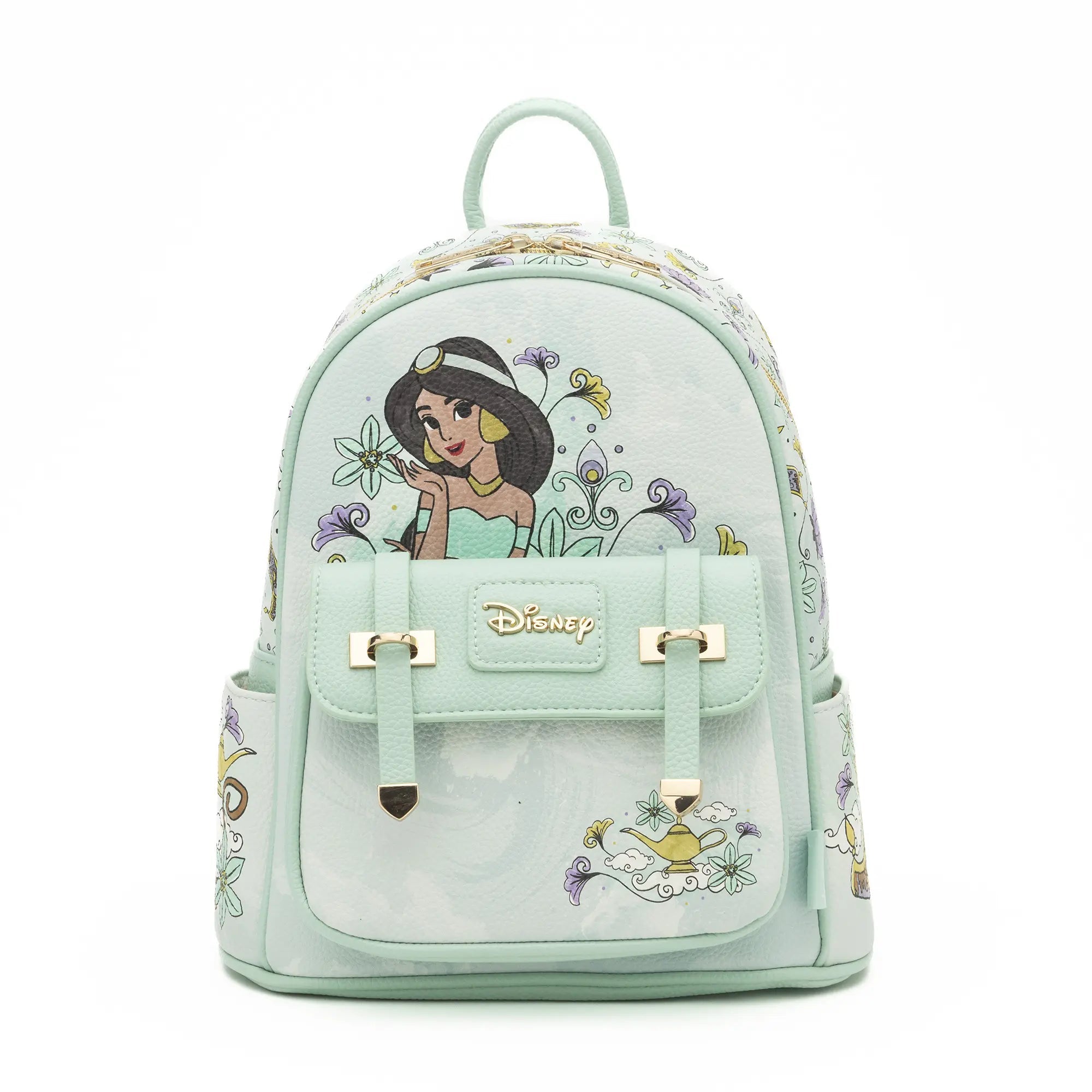 WondaPop - Jasmine 11" Vegan Leather Fashion Mini Backpack, Blue