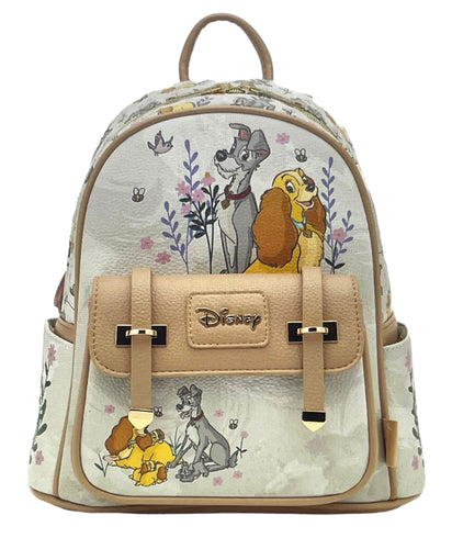 disney lady and the tramp 11'' wonda pop vegan leather fashion mini backpack - alwaysspecialgifts.com