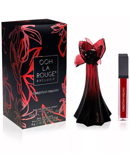 ooh la rouge exclusive by christin seriano eau de parfum gift set 3.4oz for womens - alwaysspecialgifts.com