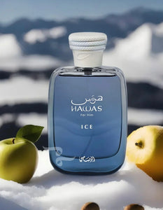hawas ice for him by rasasi eau de parfum 3.4oz for men - alwaysspecialgifts.com