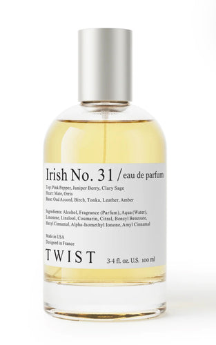 irish no 31 twist eau de parfum 3.4oz for mens inspired by memo paris - alwaysspecialgifts.com