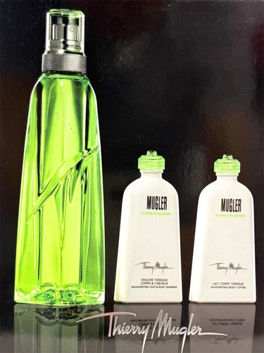 cologne by thierry mugler 3pcs gift set eau de toilette 3.4oz, body lotion 1oz , shower gel 0.87oz unixes  - alwaysspecialgifts.com