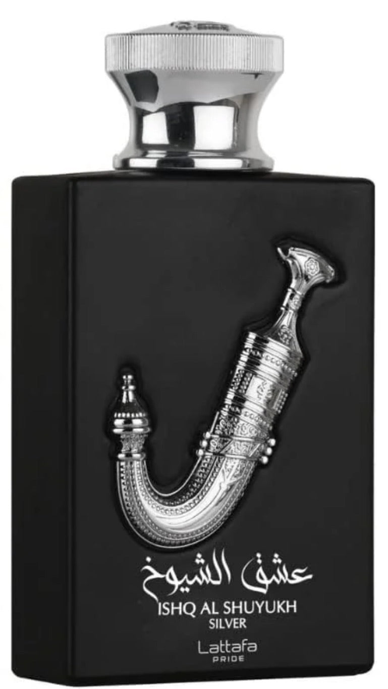 ishq al shuykh silver by lattafa pride eau de parfum for man - alwaysspecialgifts.com