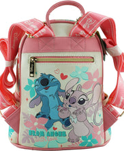 Load image into Gallery viewer, disney angel and stich wonda pop vegan leather mini backpack - alwaysspecialgifts.com