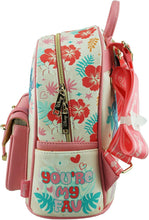 Load image into Gallery viewer, disney angel and stich wonda pop vegan leather mini backpack - alwaysspecialgifts.com