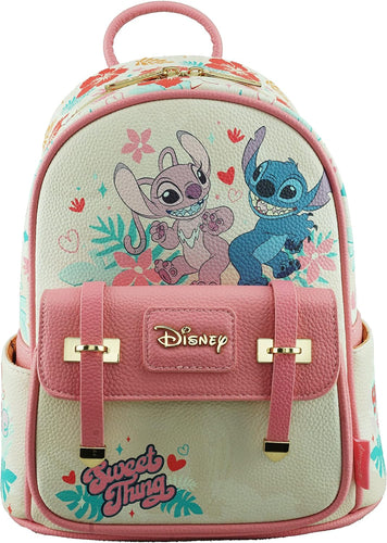 disney angel and stich wonda pop vegan leather mini backpack - alwaysspecialgifts.com