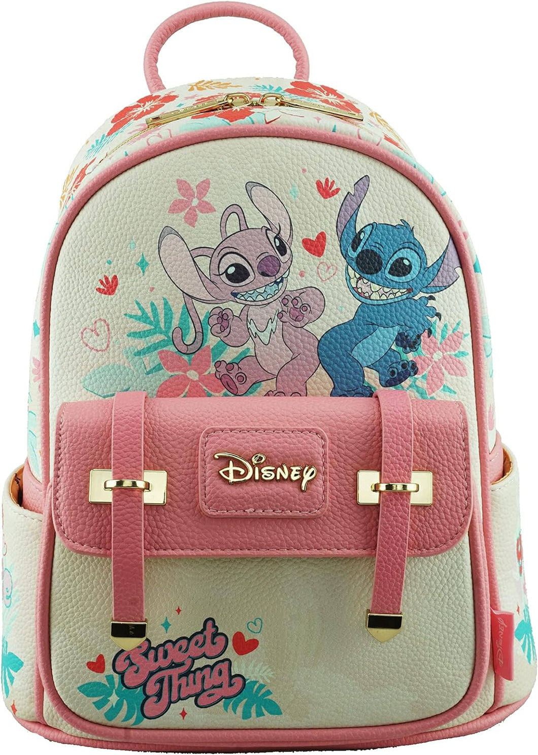 disney angel and stich wonda pop vegan leather mini backpack - alwaysspecialgifts.com