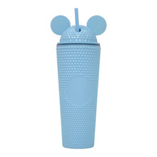 Load image into Gallery viewer, mickey studded tumbler 24oz light blue cup - alwaysspecialgifts.com