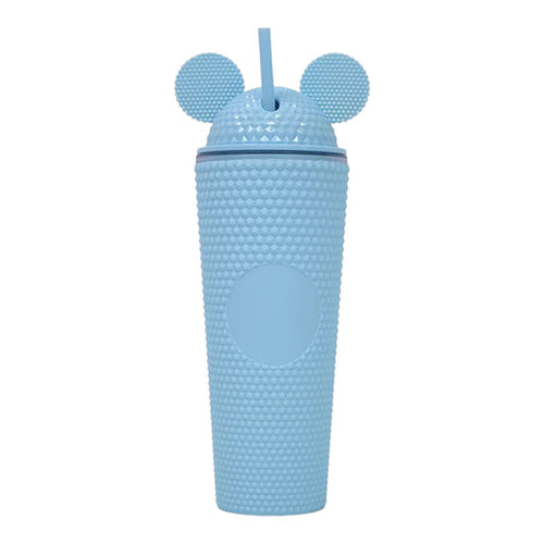 mickey studded tumbler 24oz light blue cup - alwaysspecialgifts.com