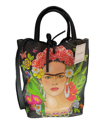 amore dolce frida kahlo mini crossbody leather italian bag for woman - alwaysspecialgifts.com