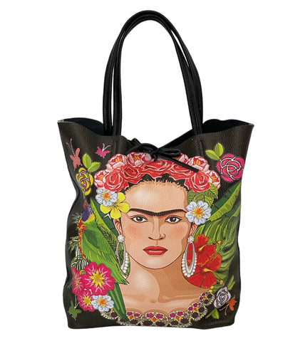 amore dolce frida kahlo large Leather Italian bag - alwaysspecialgifts.com