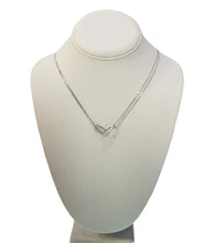 Load image into Gallery viewer, gorgeous necklace sterling silver 925 t cut 18 and 20 chain - alwaysspecialgifts.com