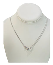 Load image into Gallery viewer, gorgeous necklace sterling silver 925 t cut 18 and 20 chain - alwaysspecialgifts.com