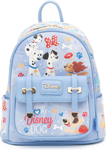 disney dogs wonda pop vegan leather fashion mini backpack - alwaysspecialgifts.com 