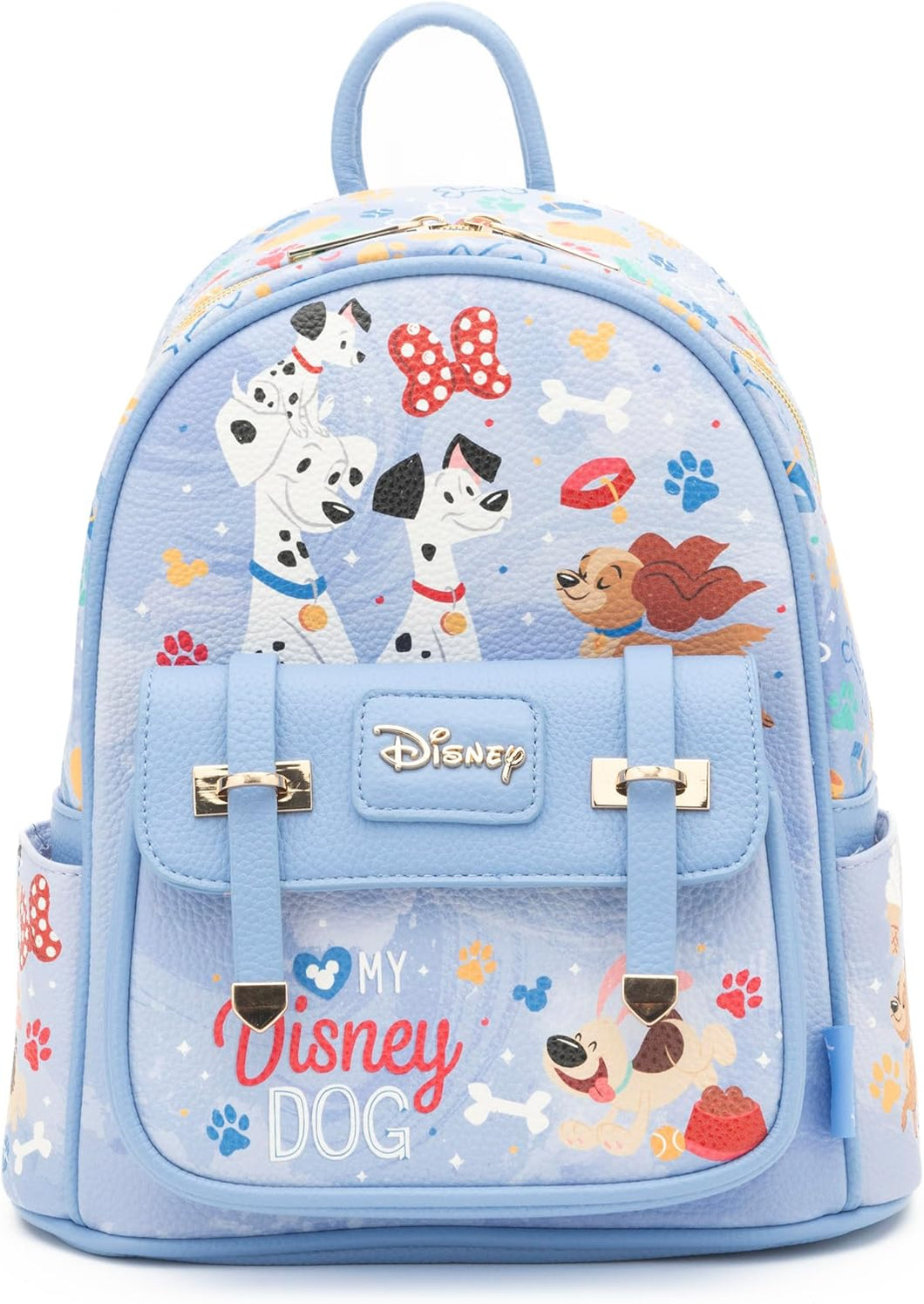 disney dogs wonda pop vegan leather fashion mini backpack - alwaysspecialgifts.com 