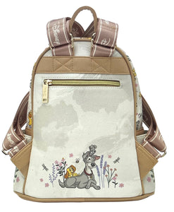 disney lady and the tramp 11'' wonda pop vegan leather fashion mini backpack - alwaysspecialgifts.com