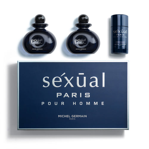 sexual paris pour homme michel germain 3pcs gift set for mens - alwaysspecialgifts.com