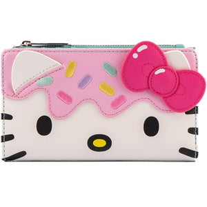 loungefly sanrio hello kitty cupcake flap wallet - alwaysspecialgifts.com