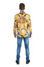 Load image into Gallery viewer, barabas boroque desing royal blue shirt - alwaysspecialgifts.com
