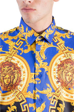 Load image into Gallery viewer, barabas boroque desing royal blue shirt - alwaysspecialgifts.com