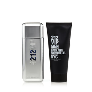 212 Vip men bath . and shower gel nyc , travel set exclusive  2pcs eau de toilette  3.4 100ml-alwaysspecialgifts.com