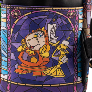 loungefly disney princess castle series belle mini backpack - alwaysspecialgifts.com