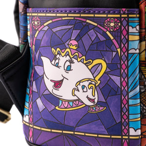 loungefly disney princess castle series belle mini backpack - alwaysspecialgifts.com