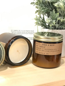 no.amber & moss soy candle 12.5oz -alwaysspecialgifts.com