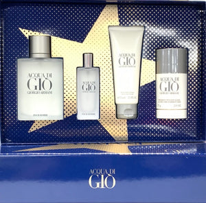 acqua di gio  giorgio armani  gift set 4pcs - alwaysspecialgifts.com