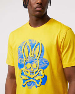 psycho bunny mens slaytor graphic tee - desert marigold  - alwaysspecialgifts.com