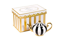 Load image into Gallery viewer, black two cup teapot majestea co ceramic - alwaysspecialgifts.com