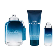 Load image into Gallery viewer, coach blue gift set 3pcs  for mens edt 3.3oz - alwaysspecialgifts.com