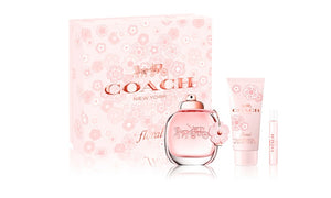 coach floral gift set 3 pcs eau de parfum 3oz 90ml, for womens - alwaysspecialgifts.com
