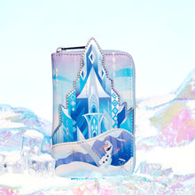 Load image into Gallery viewer, loungefly frozen queen elsa castle zip around wallet - alwaysspecialgifts.com